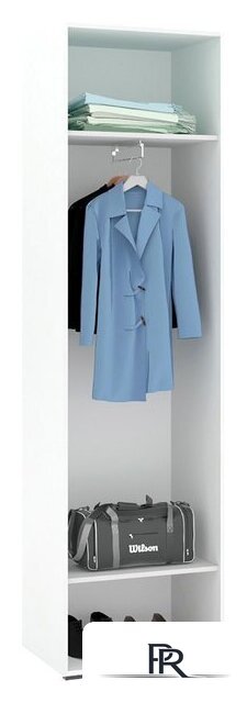 Шкаф распашной Кортекс-мебель Лара ШП2-45 (белый) - Изображение №2 — Интернет-магазин ПроЗаказ