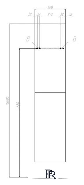  Акватон Шкаф-пенал для ванной Амели 1A262503AEFI0 - Изображение №2 — Интернет-магазин ПроЗаказ