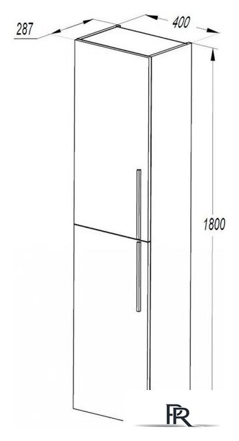  Акватон Шкаф-пенал для ванной Амели 1A262503AEFI0 - Изображение №3 — Интернет-магазин ПроЗаказ