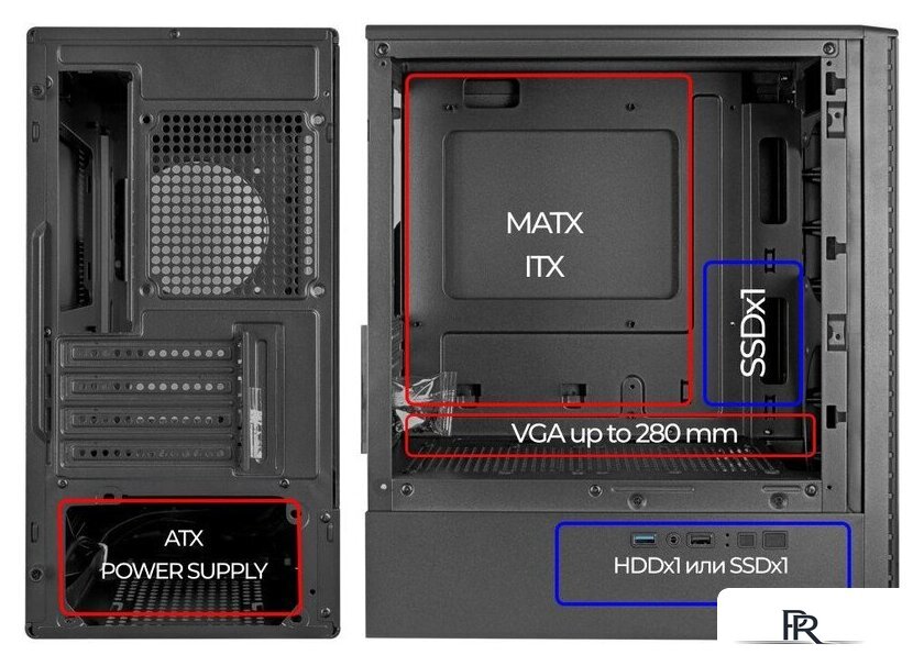 Корпус Ginzzu CL401 - Изображение №4 — Интернет-магазин ПроЗаказ