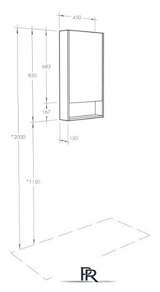  Акватон Шкаф с зеркалом Сканди 45 1A252002SD010 - Изображение №3 — Интернет-магазин ПроЗаказ