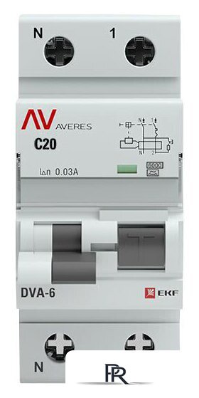 Дифференциальный автомат EKF Averes DVA-6 2P 20А 30мА (C) 6кА тип A rcbo6-1pn-20C-30-a-av - Изображение №3 — Интернет-магазин ПроЗаказ