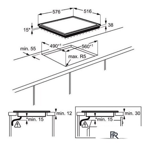 Варочная панель Electrolux EHF16240XK - Изображение №3 — Интернет-магазин ПроЗаказ