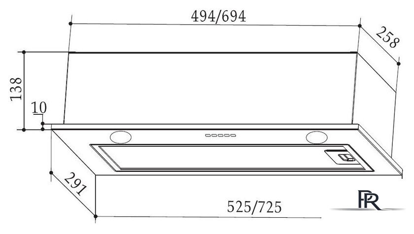 Кухонная вытяжка Weissgauff FIONA 60 BL - Изображение №16 — Интернет-магазин ПроЗаказ