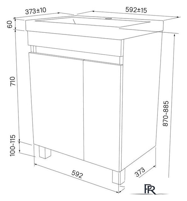  IDDIS Тумба под умывальник Zodiac ZOD6CDFi95 - Изображение №6 — Интернет-магазин ПроЗаказ