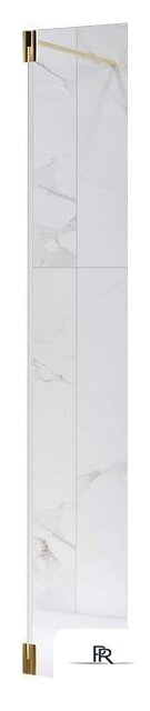 Душевая стенка RGW Z-070Gb 352207003-16 (золото браш/прозрачное стекло) - Изображение №1 — Интернет-магазин ПроЗаказ
