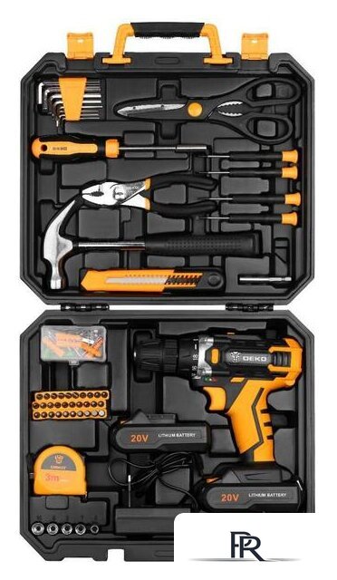 Дрель-шуруповерт Deko DKCD20FU-Li SET 104 063-4178 (с 2-мя АКБ, кейс) - Изображение №1 — Интернет-магазин ПроЗаказ