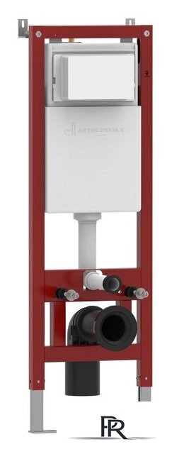 Инсталляция для унитаза Asten Readle Zentralmodul AR0501-0601W c белой кнопкой - Изображение №2 — Интернет-магазин ПроЗаказ