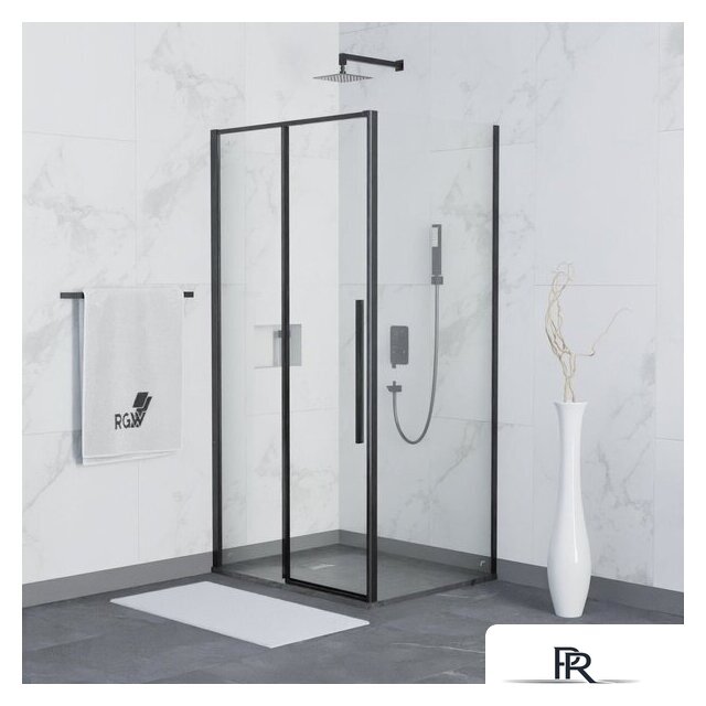 Душевой уголок RGW SV-42B (SV-12B + Z-050-2B) 32324284-014 140x80 (черный/прозрачное стекло) - Изображение №1 — Интернет-магазин ПроЗаказ