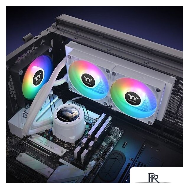 Система жидкостного охлаждения для процессора Thermaltake TH240 V2 Ultra ARGB Snow Edition CL-W404-PL12SW-A - Изображение №6 — Интернет-магазин ПроЗаказ