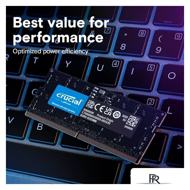 Оперативная память Crucial 24ГБ DDR5 SODIMM 5600 МГц CT24G56C46S5 - Изображение №5 — Интернет-магазин ПроЗаказ
