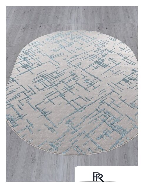 Ковер для жилой комнаты Merinos Liman F164-OVAL-GRAY-D.BLUE (1.6х2.3) - Изображение №4 — Интернет-магазин ПроЗаказ
