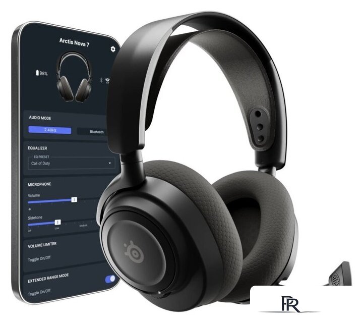 Наушники SteelSeries Arctis Nova 7 Wireless Gen 2 (черный) - Изображение №5 — Интернет-магазин ПроЗаказ