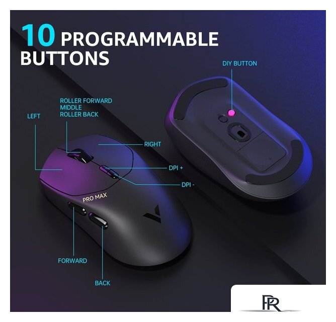 Игровая мышь Rapoo VT1 Pro Max (черный) - Изображение №9 — Интернет-магазин ПроЗаказ