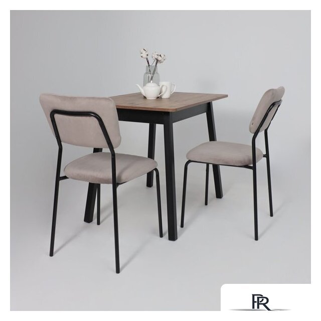 Кухонный стол Мамадома Tirk radial-94 раздвижной 94-126х64 (дуб веллингтон/черный) - Изображение №4 — Интернет-магазин ПроЗаказ