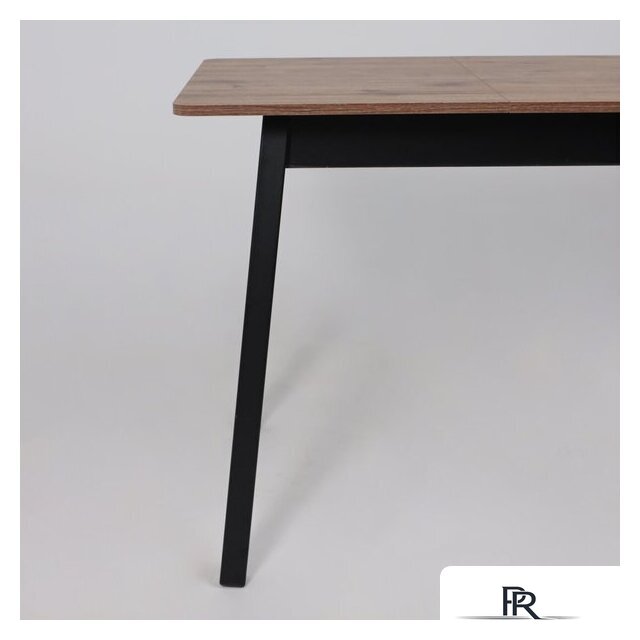 Кухонный стол Мамадома Tirk radial-94 раздвижной 94-126х64 (дуб веллингтон/черный) - Изображение №10 — Интернет-магазин ПроЗаказ