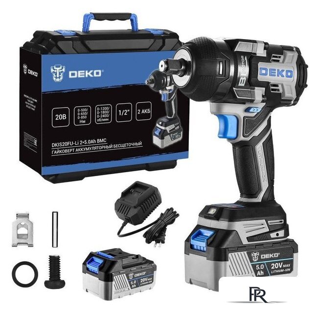 Гайковерт Deko DKIS20FU-Li 063-4433 (с 2-мя АКБ, кейс) - Изображение №1 — Интернет-магазин ПроЗаказ