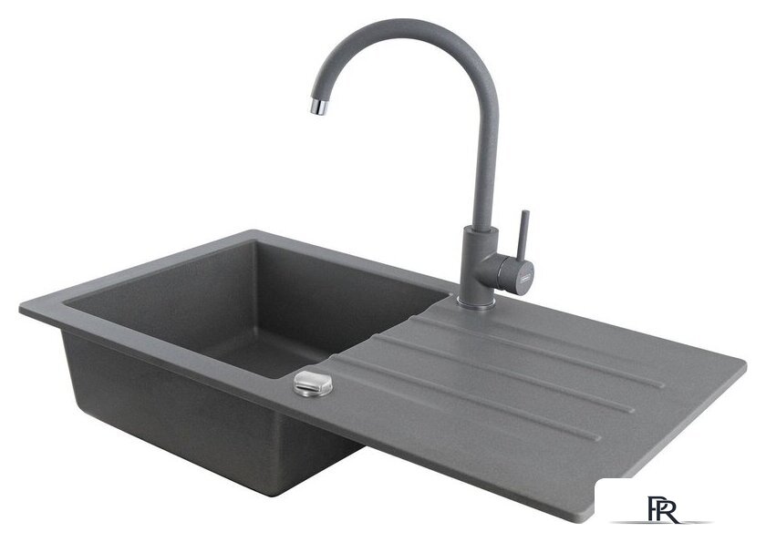 Кухонная мойка Kernau KGS A 50 1B1D Grey Metallic - Изображение №4 — Интернет-магазин ПроЗаказ
