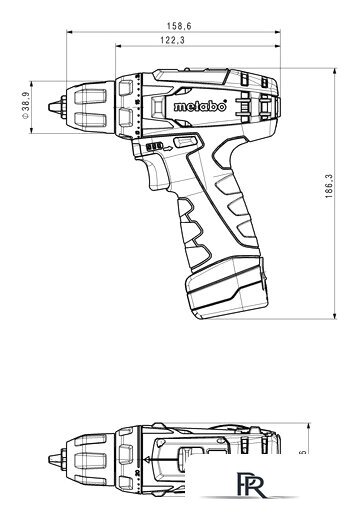 Дрель-шуруповерт Metabo PowerMaxx BS 600079500 (с 1-м АКБ и сумкой) - Изображение №2 — Интернет-магазин ПроЗаказ