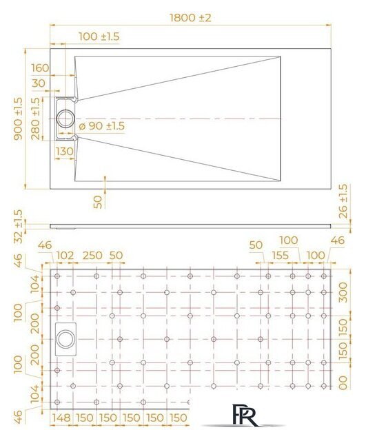 Душевой поддон RGW TUS-W 90x180 - Изображение №7 — Интернет-магазин ПроЗаказ