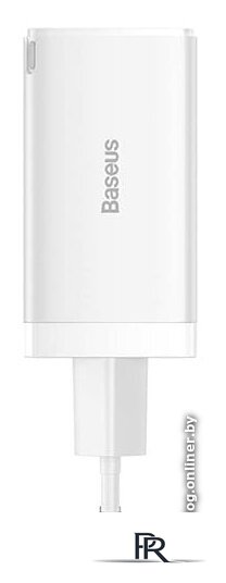 Сетевое зарядное Baseus GaN5 Pro Fast Charger 2C+U 65W (белый) - Изображение №1 — Интернет-магазин ПроЗаказ