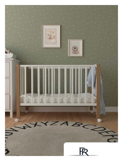 Классическая детская кроватка СКВ-Компани 3190111-6 (белый бук) - Изображение №4 — Интернет-магазин ПроЗаказ