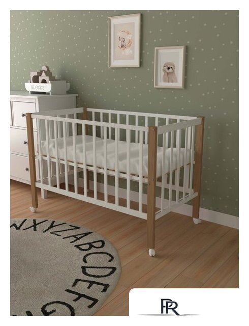 Классическая детская кроватка СКВ-Компани 3190111-6 (белый бук) - Изображение №3 — Интернет-магазин ПроЗаказ