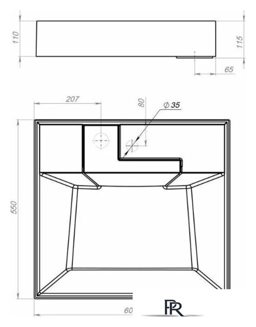 Накладка сливного гарнитура Versalia Monica - Изображение №5 — Интернет-магазин ПроЗаказ