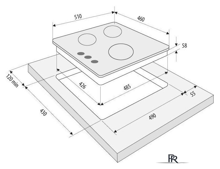 Варочная панель Krona Fiero 45 WH - Изображение №2 — Интернет-магазин ПроЗаказ