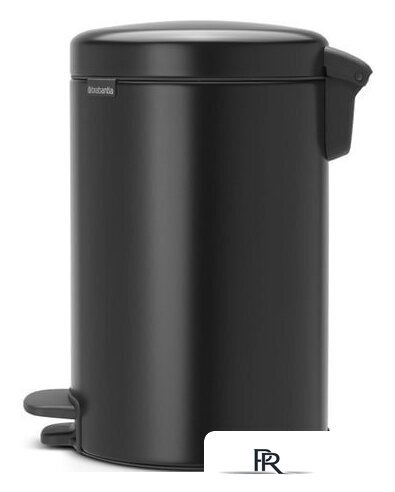 Мусорное ведро Brabantia Pedal Bin NewIcon 12 л (черный матовый) - Изображение №2 — Интернет-магазин ПроЗаказ