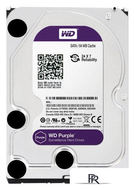 Жесткий диск WD Purple 4TB (WD40PURX) - Изображение №1 — Интернет-магазин ПроЗаказ