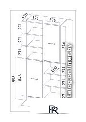 Шкаф распашной Интерлиния СК-022 (дуб венге/дуб молочный) - Изображение №3 — Интернет-магазин ПроЗаказ