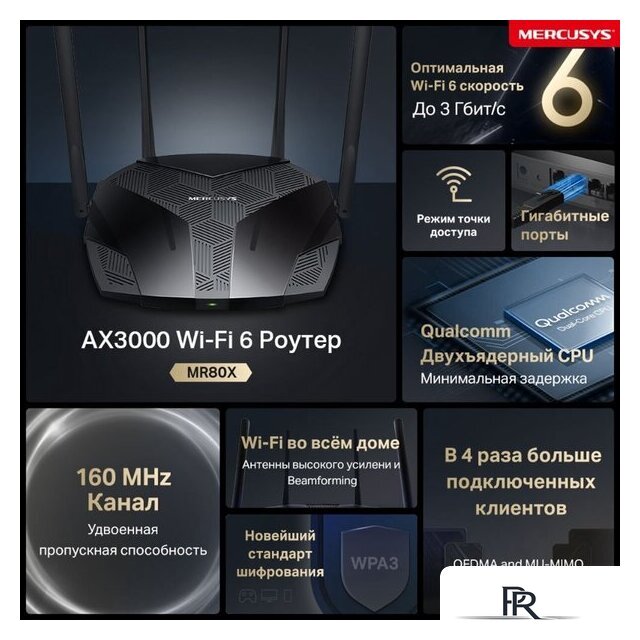 Wi-Fi роутер Mercusys MR80X - Изображение №7 — Интернет-магазин ПроЗаказ