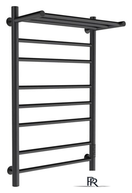 Полотенцесушитель Маргроид Ferrum Вид 10 СНШ 80x50 с полкой, Черный матовый, скрытого монтажа, таймер справа - Изображение №1 — Интернет-магазин ПроЗаказ