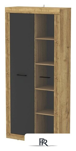 Шкаф-витрина Интерлиния Loft LT-ШВ1 (дуб золотой/антрацит) - Изображение №1 — Интернет-магазин ПроЗаказ