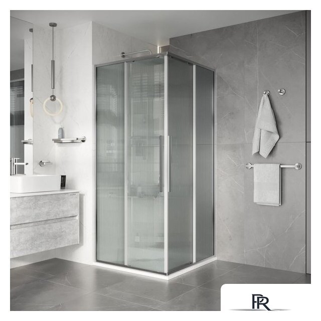 Душевой уголок Niagara Nova NG-4622-34 80x80x195 (хром/рифленое стекло) - Изображение №8 — Интернет-магазин ПроЗаказ