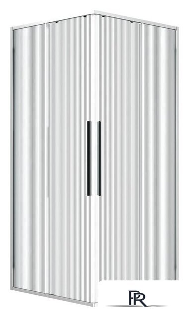 Душевой уголок Niagara Nova NG-4622-34 80x80x195 (хром/рифленое стекло) - Изображение №1 — Интернет-магазин ПроЗаказ