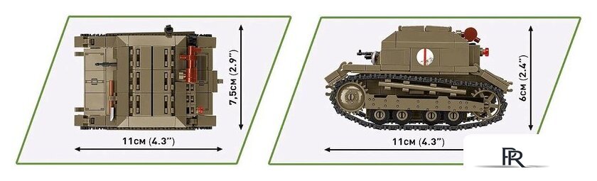 Конструктор Cobi Historical Collection WWII Tankette TK-3 - Изображение №12 — Интернет-магазин ПроЗаказ