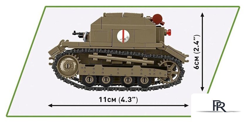 Конструктор Cobi Historical Collection WWII Tankette TK-3 - Изображение №11 — Интернет-магазин ПроЗаказ