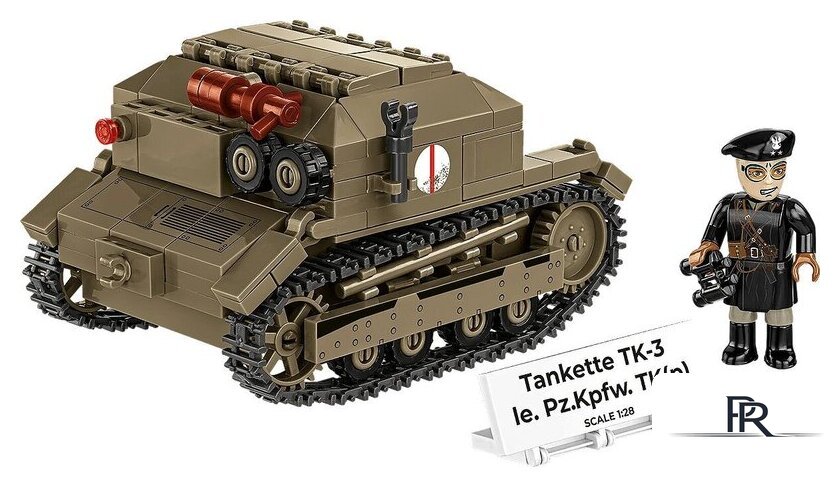 Конструктор Cobi Historical Collection WWII Tankette TK-3 - Изображение №3 — Интернет-магазин ПроЗаказ