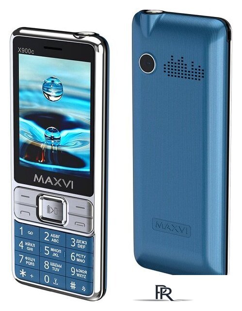 Кнопочный телефон Maxvi X900c (синий) - Изображение №1 — Интернет-магазин ПроЗаказ