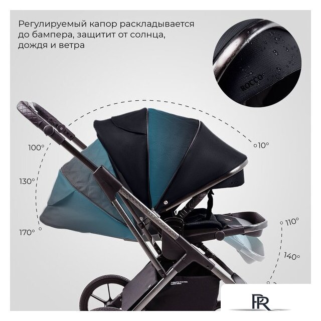 Универсальная коляска Sweet Baby Rocco 2в1 (черный) - Изображение №13 — Интернет-магазин ПроЗаказ