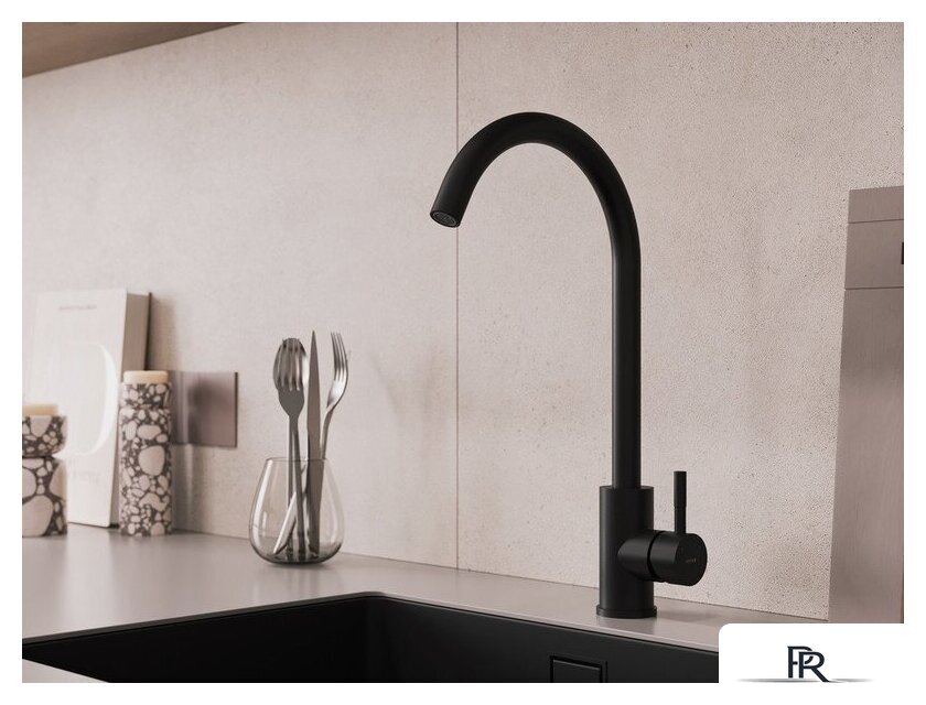 Смеситель Cersanit Cомо однорычажный 68243 (черный) - Изображение №8 — Интернет-магазин ПроЗаказ