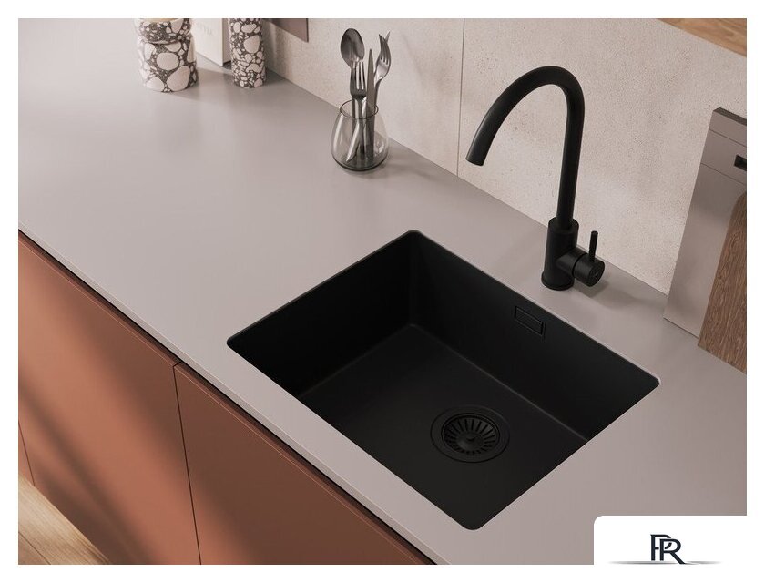 Смеситель Cersanit Cомо однорычажный 68243 (черный) - Изображение №9 — Интернет-магазин ПроЗаказ