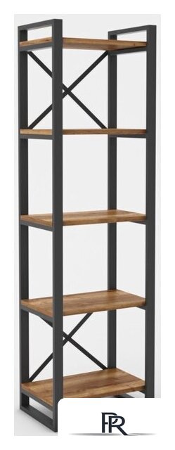 Стеллаж Hype Mebel Стандарт 50x200 (черный/дуб галифакс олово) - Изображение №1 — Интернет-магазин ПроЗаказ