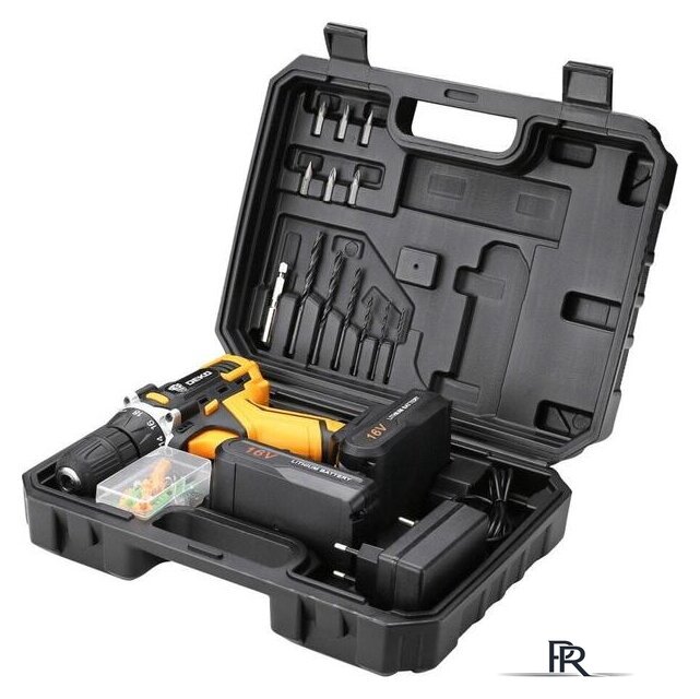 Дрель-шуруповерт Deko DKCD16FU-Li 063-4099 (с 2-мя АКБ, кейс, набор оснастки) - Изображение №5 — Интернет-магазин ПроЗаказ