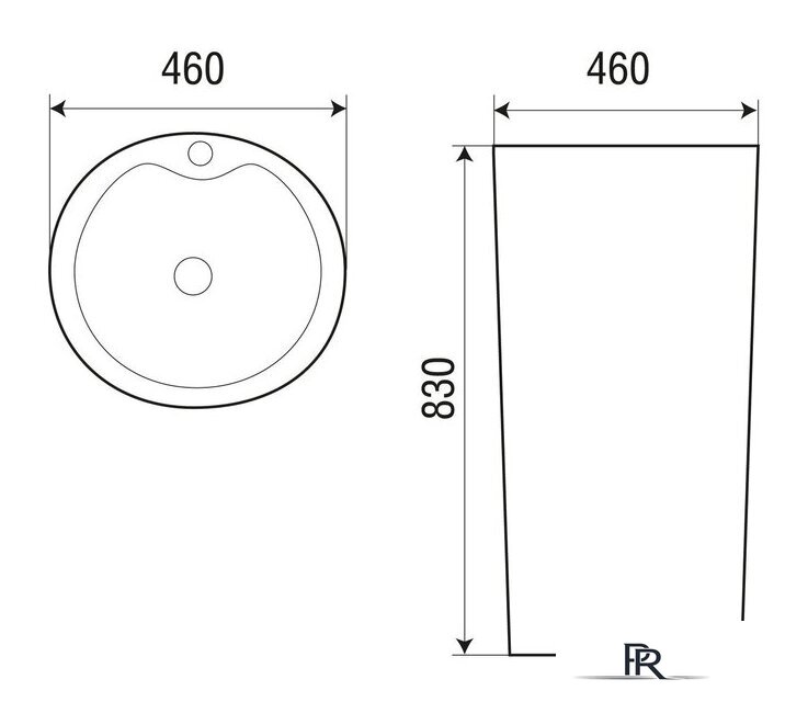 Умывальник WeltWasser LEERBACH 4646 GL-WT - Изображение №2 — Интернет-магазин ПроЗаказ