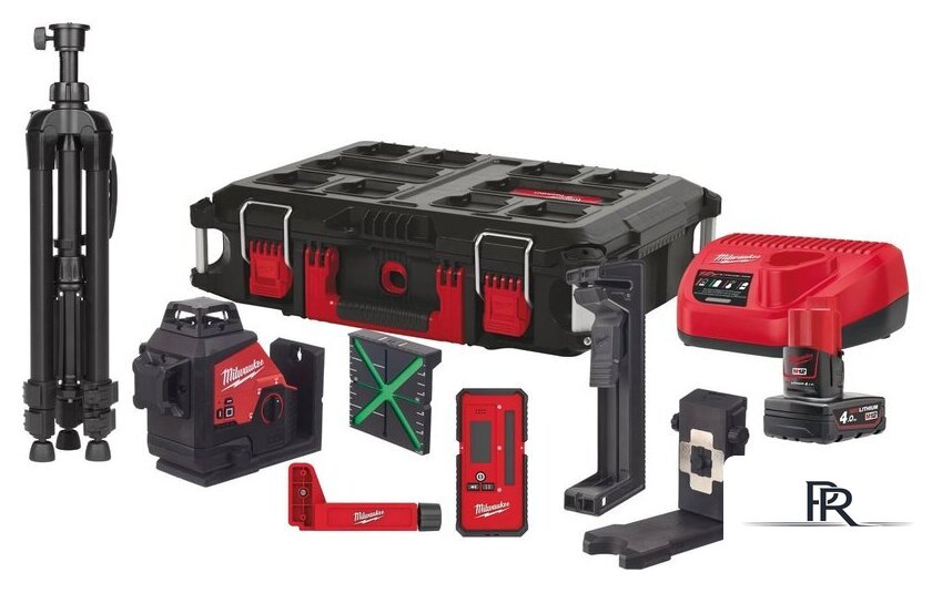 Лазерный нивелир Milwaukee M12 3PLKIT-401P 4933478960 (с 1-им АКБ, кейс) - Изображение №1 — Интернет-магазин ПроЗаказ