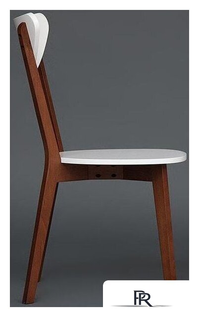 Стул TetChair Maxi жесткое сиденье (белый/бук коричневый) - Изображение №4 — Интернет-магазин ПроЗаказ