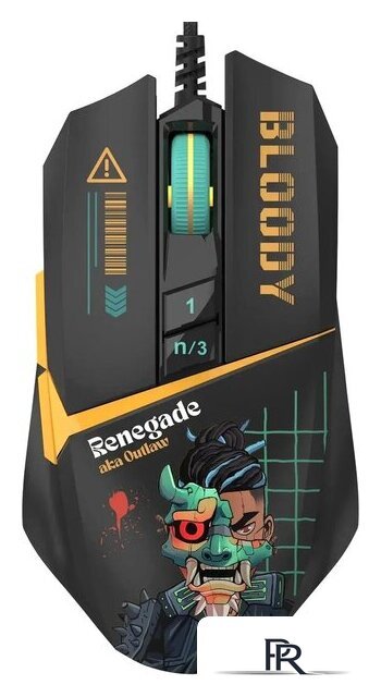 Игровая мышь A4Tech Bloody W63 Max Renegade (черный) - Изображение №1 — Интернет-магазин ПроЗаказ
